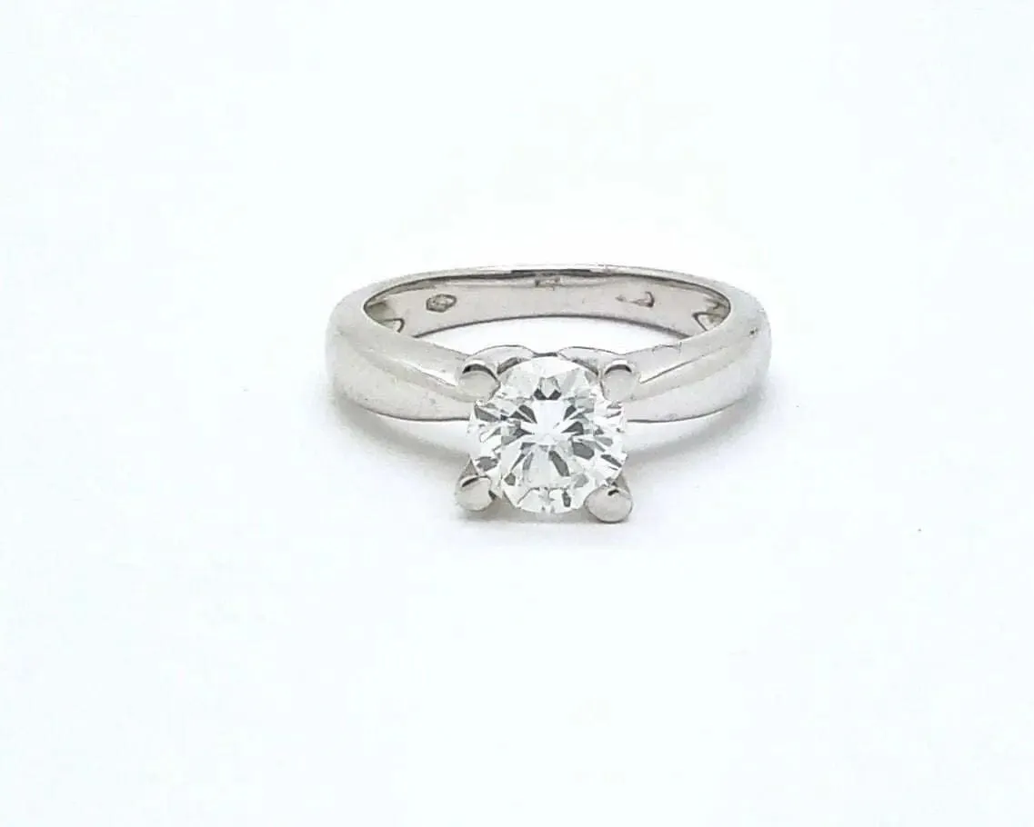 Bague solitaire de 1,028 carat avec certificat gemmologique sold by 58 Facettes