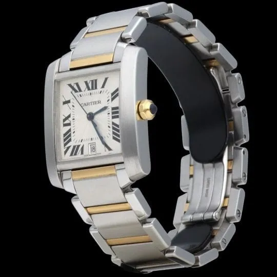 Cartier Montre Tank Francaise Moyen Or Acier sold by 58 Facettes product image thumbnail 2