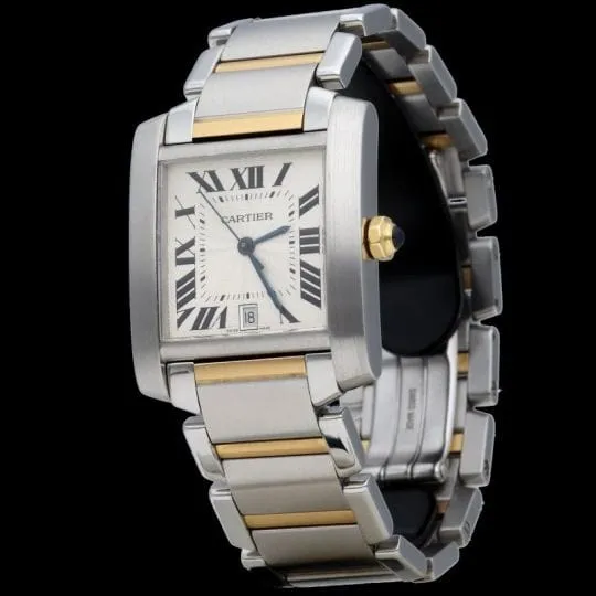 Cartier Montre Tank Francaise Moyen Or Acier sold by 58 Facettes product image thumbnail 3