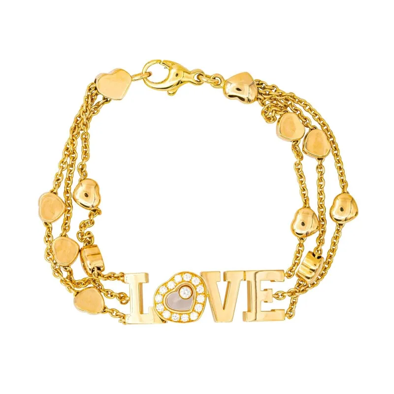 Chopard Bracelet Love Happy Diamond Or jaune Diamant sold by 58 Facettes