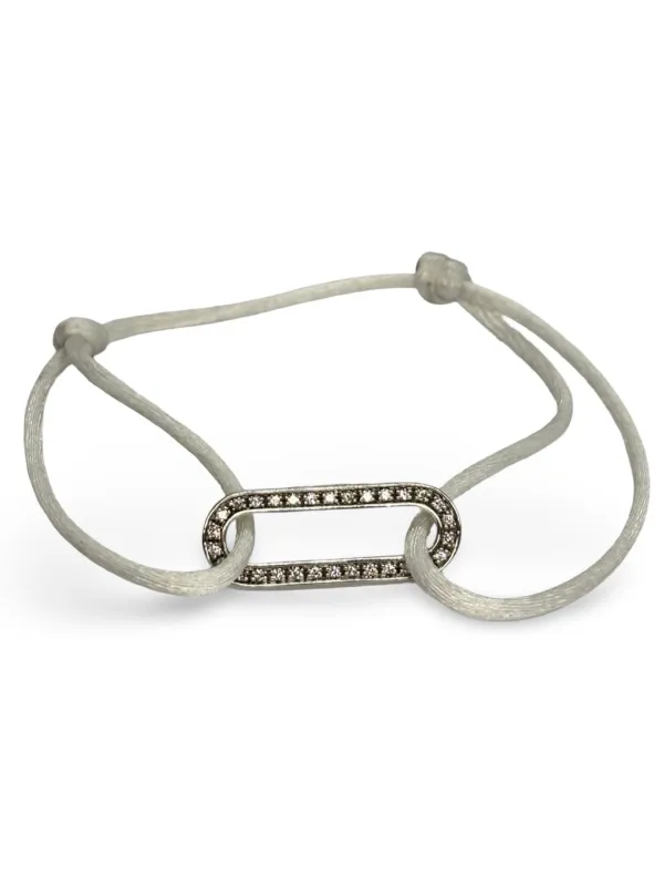 Dinh Van Maillon L - Bracelet cordon en or blanc et diamants sold by 58 Facettes