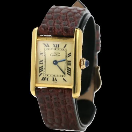 Cartier Montre Tank Vermeil sold by 58 Facettes product image thumbnail 2