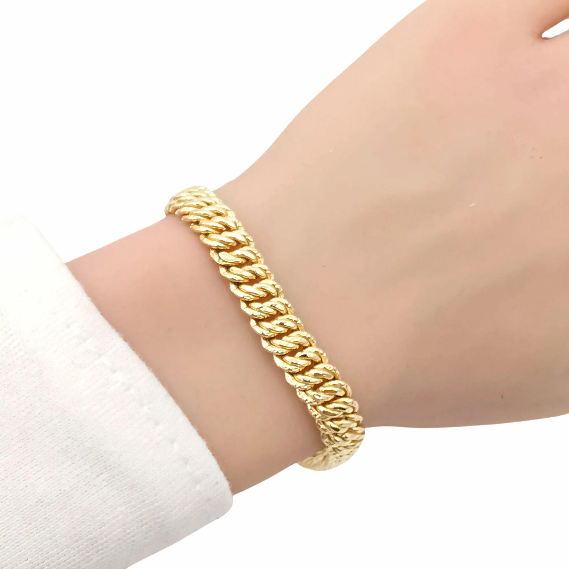 Bracelet Maille américaine or jaune sold by 58 Facettes product image thumbnail 2