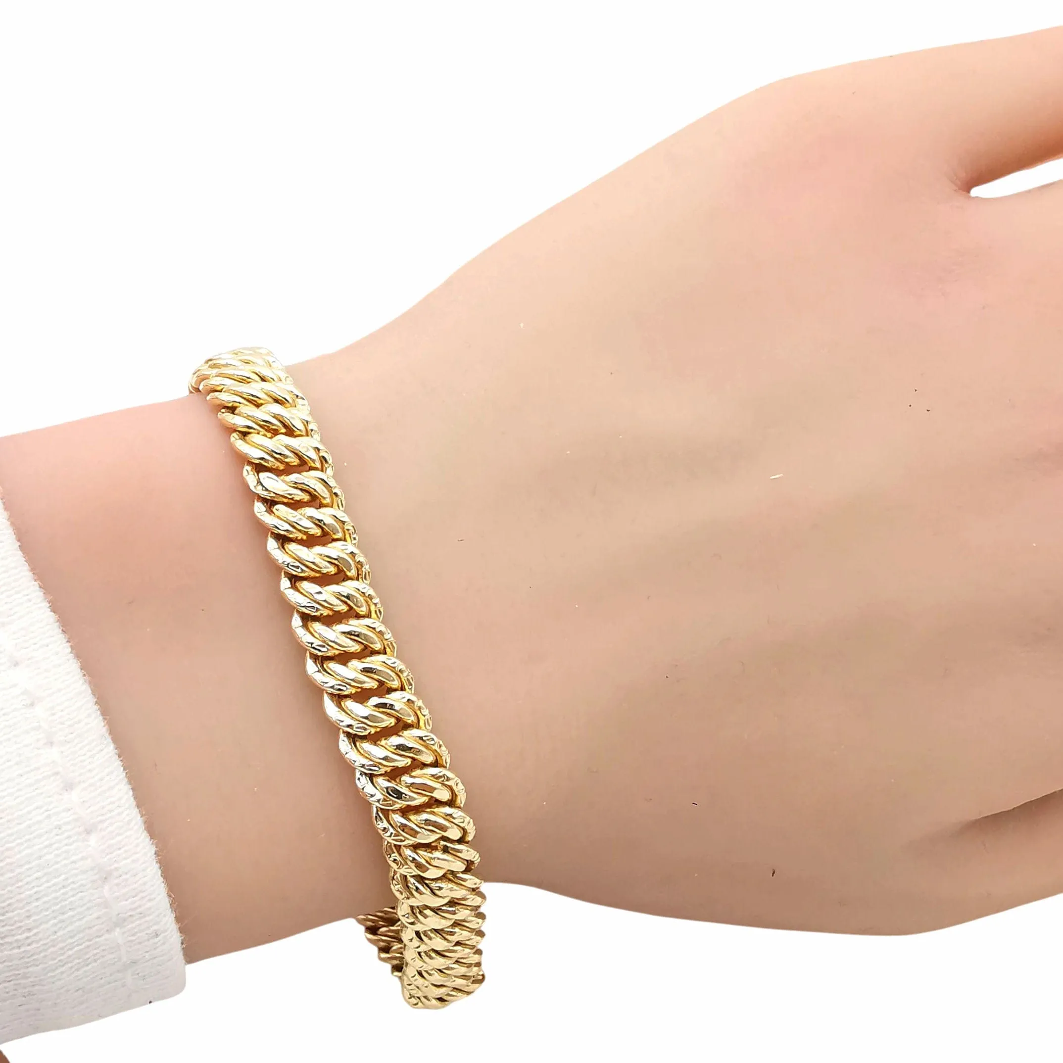 Bracelet Maille américaine or jaune sold by 58 Facettes product image thumbnail 3