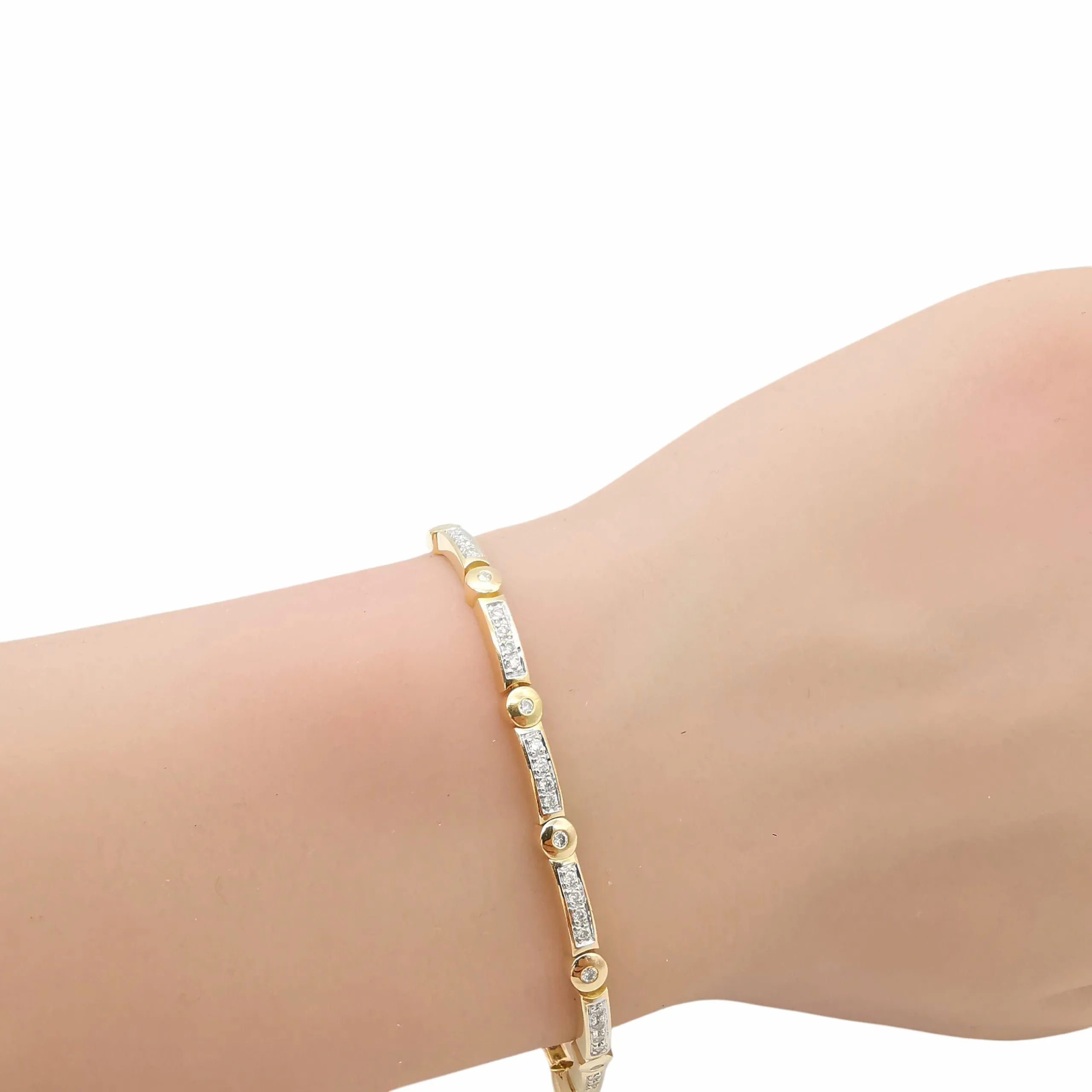 Bracelet or jaune & diamants sold by 58 Facettes product image thumbnail 3