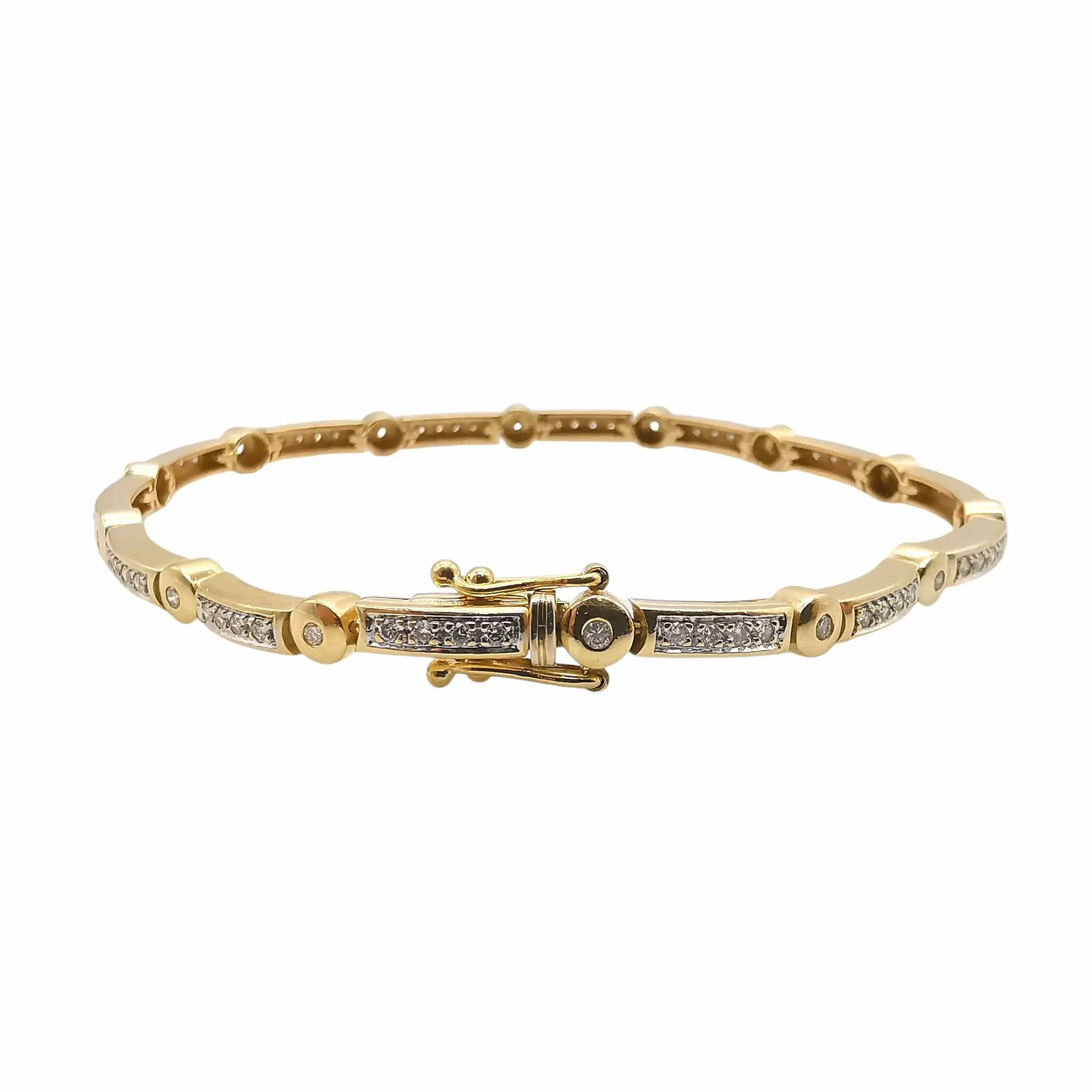 Bracelet or jaune & diamants sold by 58 Facettes