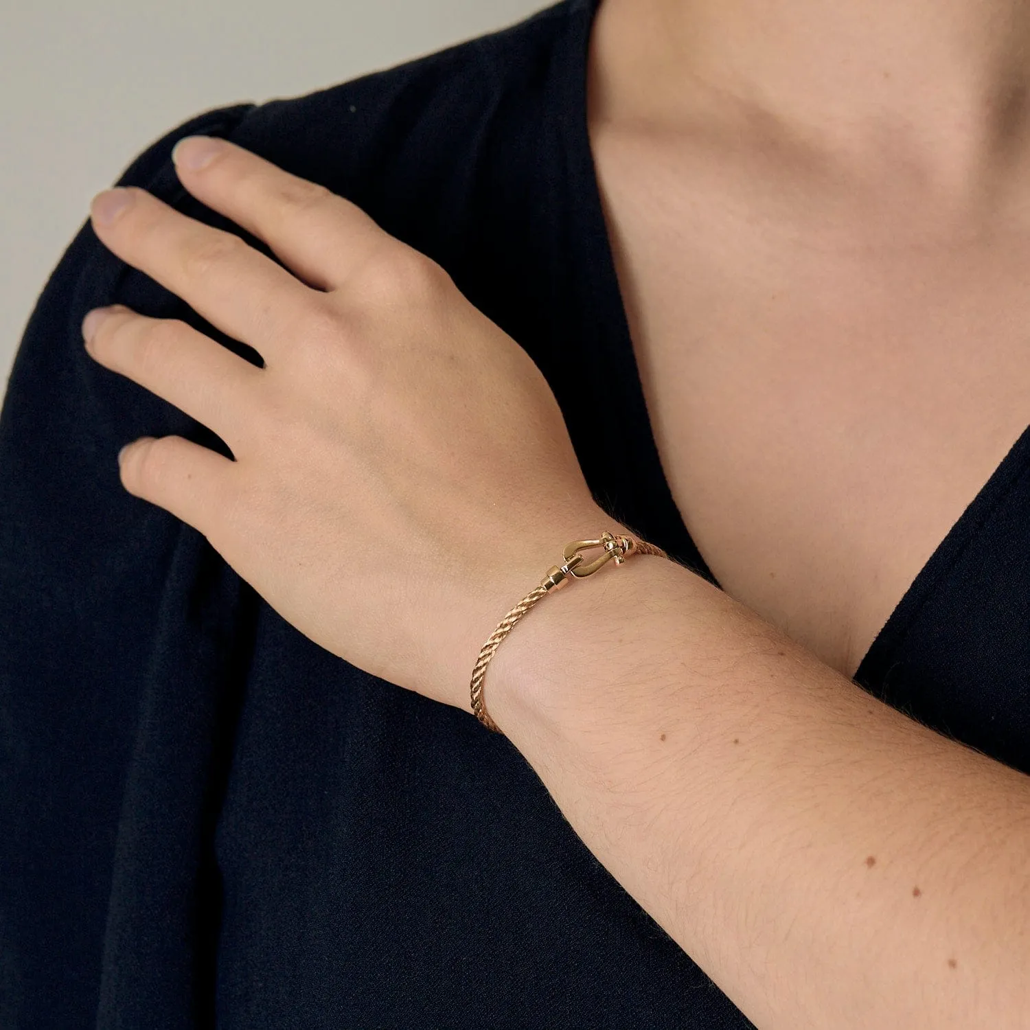 Fred - Force 10 - Mini modèle - Bracelet en or jaune et acier doré. sold by 58 Facettes product image thumbnail 2