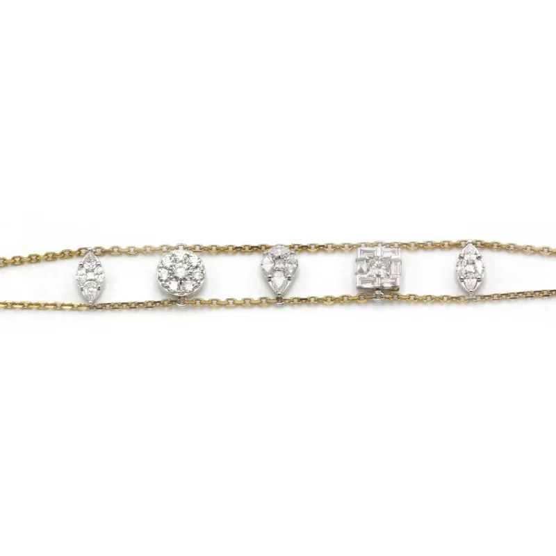 Bracelet Or bi-colore Pampilles - DJULA sold by 58 Facettes