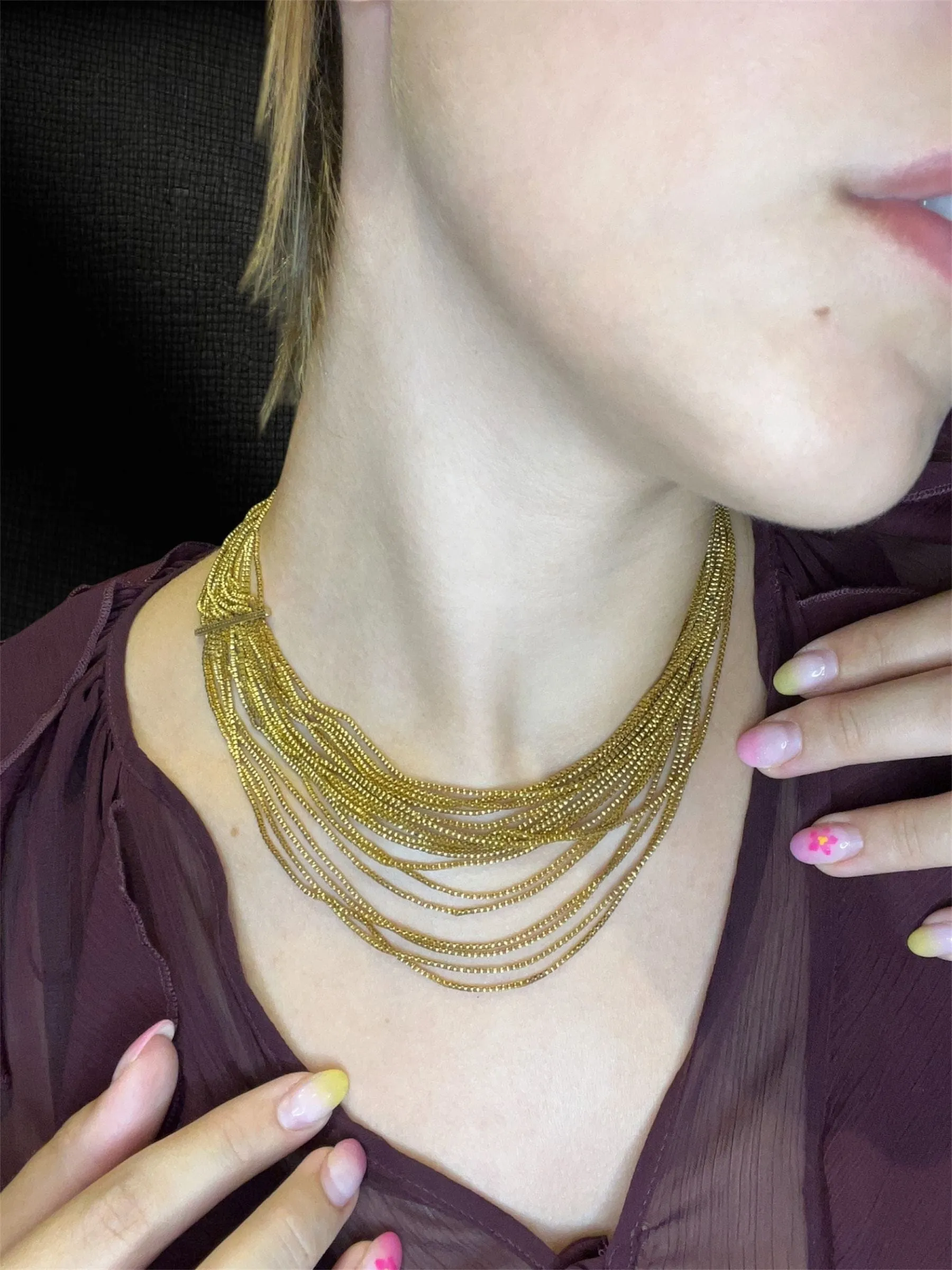 Collier Manin « Fili d'Oro » en or jaune sold by 58 Facettes product image thumbnail 4