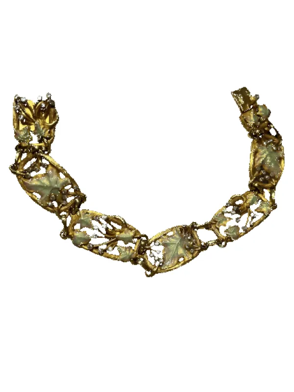 Bracelet Liberty « Elowyn » en or jaune, diamants et émail sold by 58 Facettes