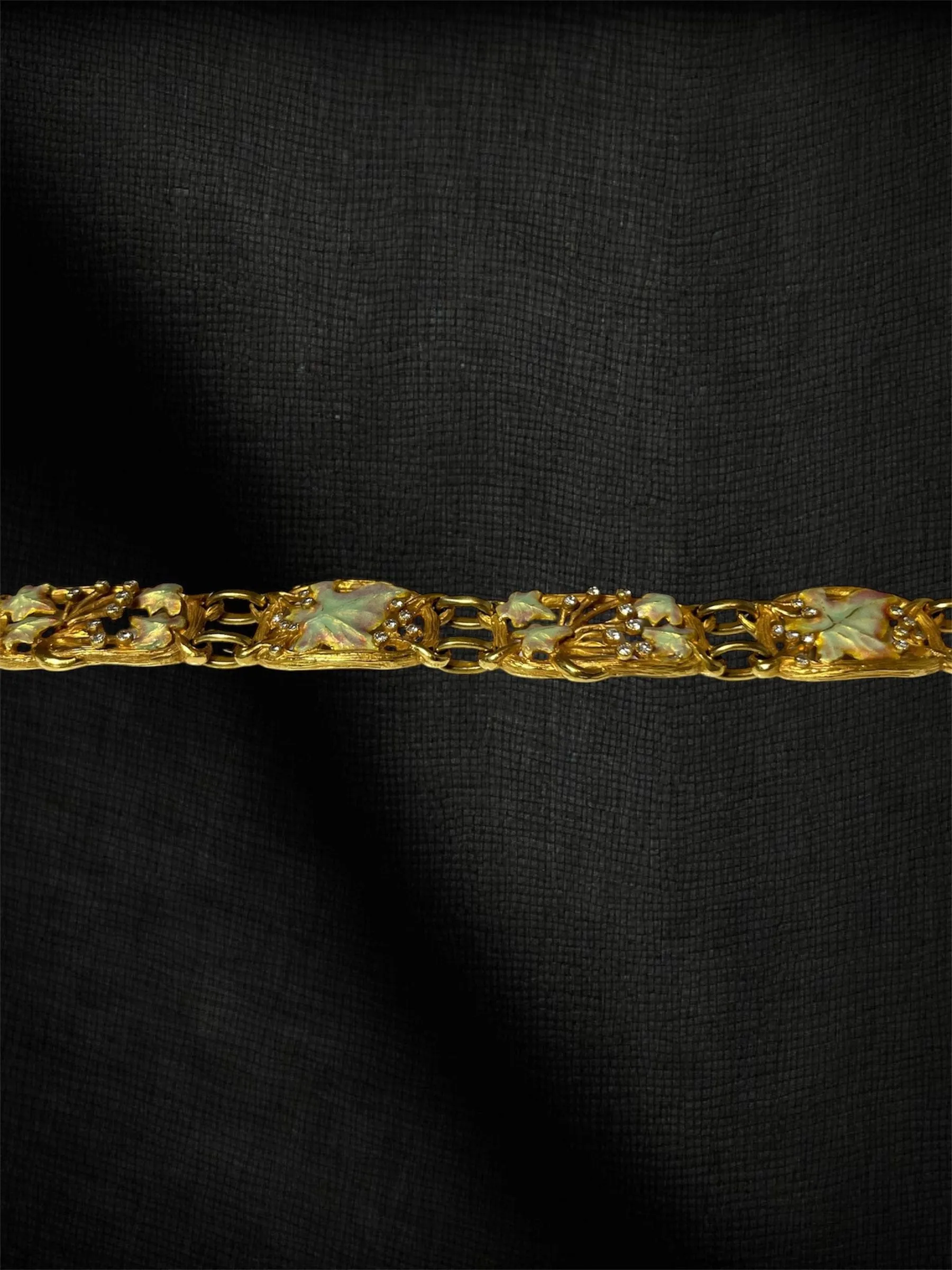 Bracelet Liberty « Elowyn » en or jaune, diamants et émail sold by 58 Facettes product image thumbnail 3