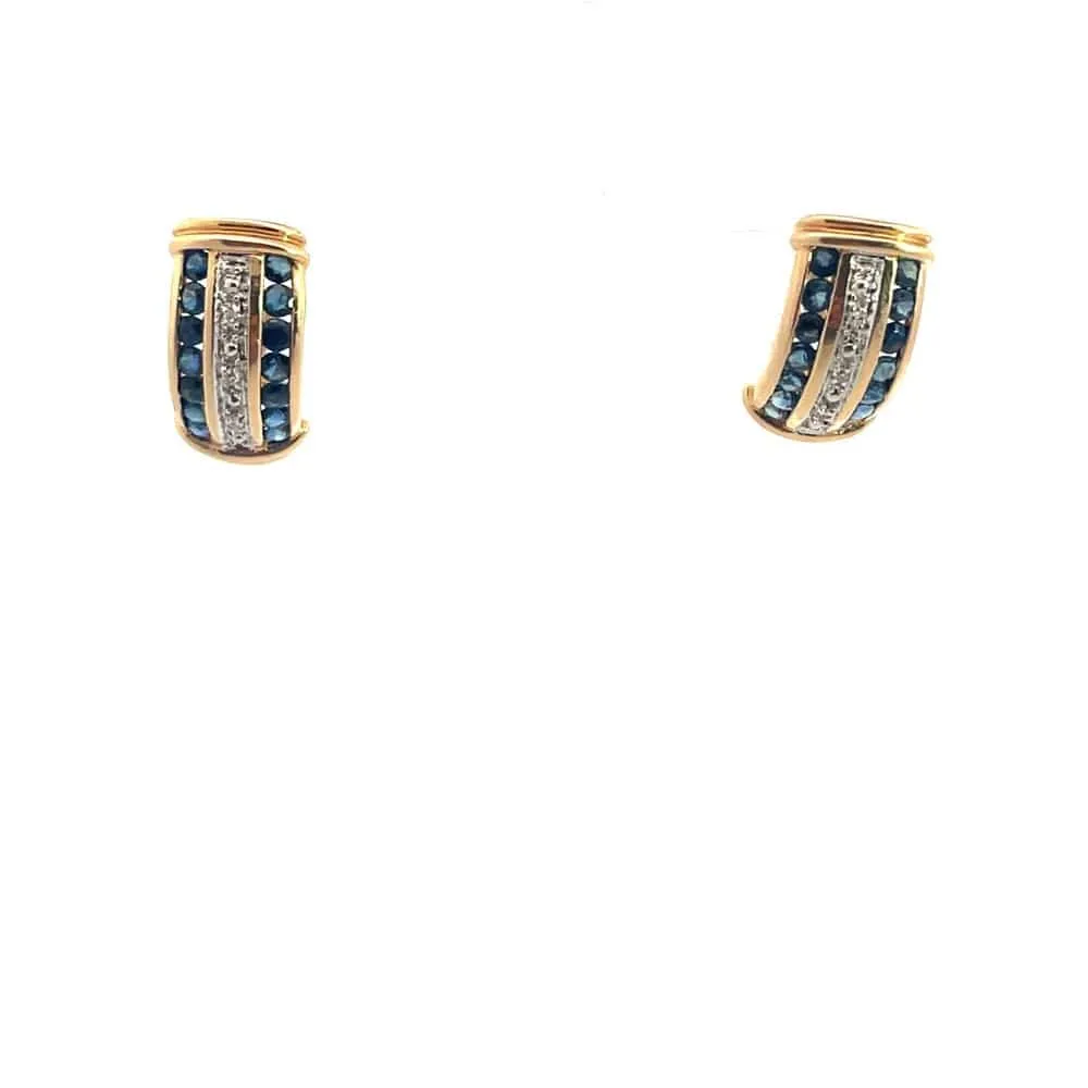 Sapphire and Diamond Earrings sold by 58 Facettes product image thumbnail 3
