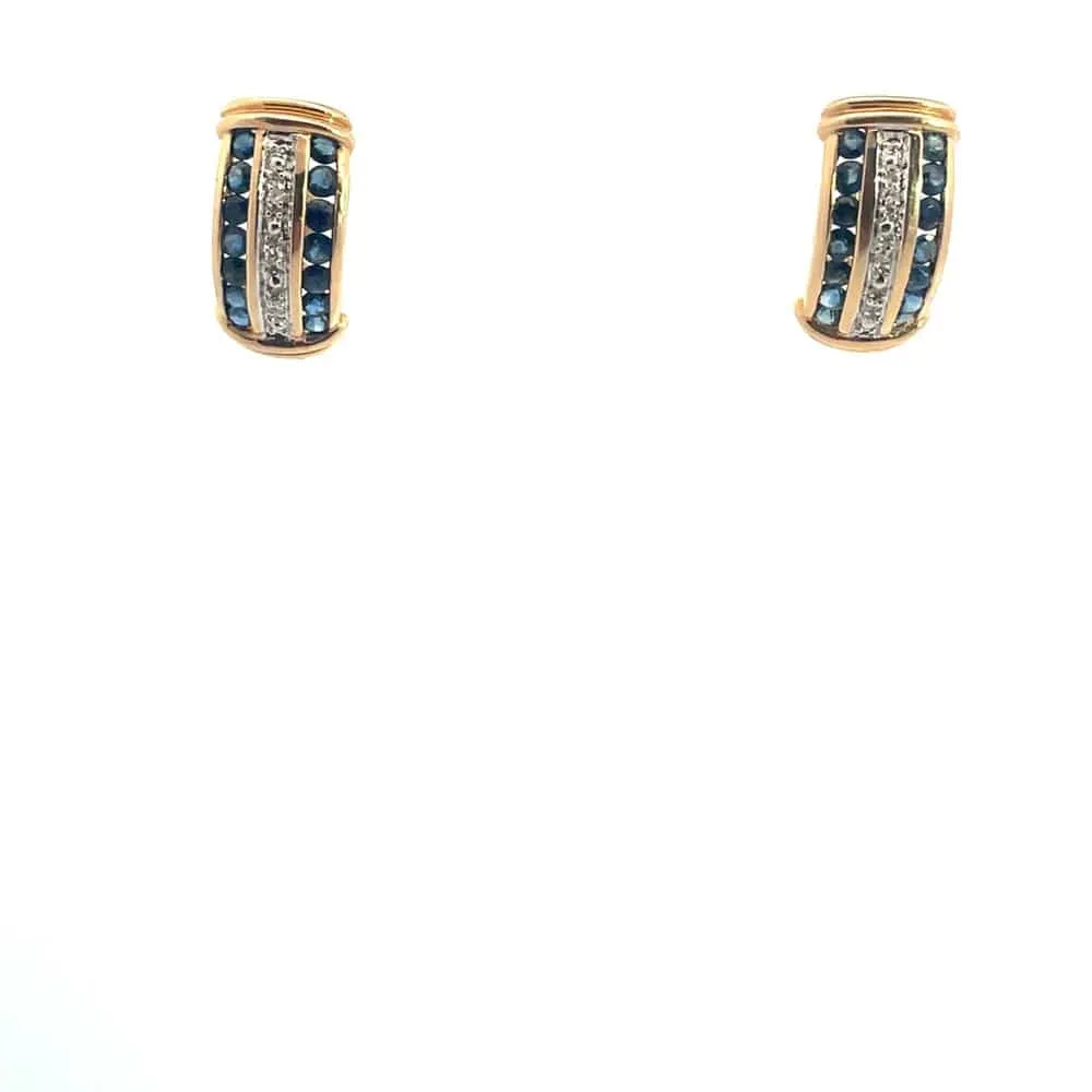 Sapphire and Diamond Earrings sold by 58 Facettes product image thumbnail 5