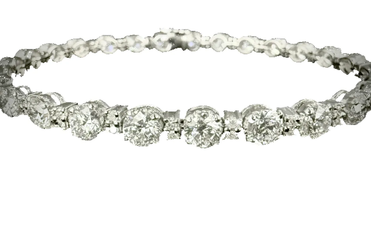 Bracelet rivière orné de 8,60 carats de diamants sold by 58 Facettes