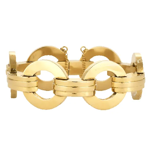 Elegant Bracelet en or jaune à maille géométrique sold by 58 Facettes