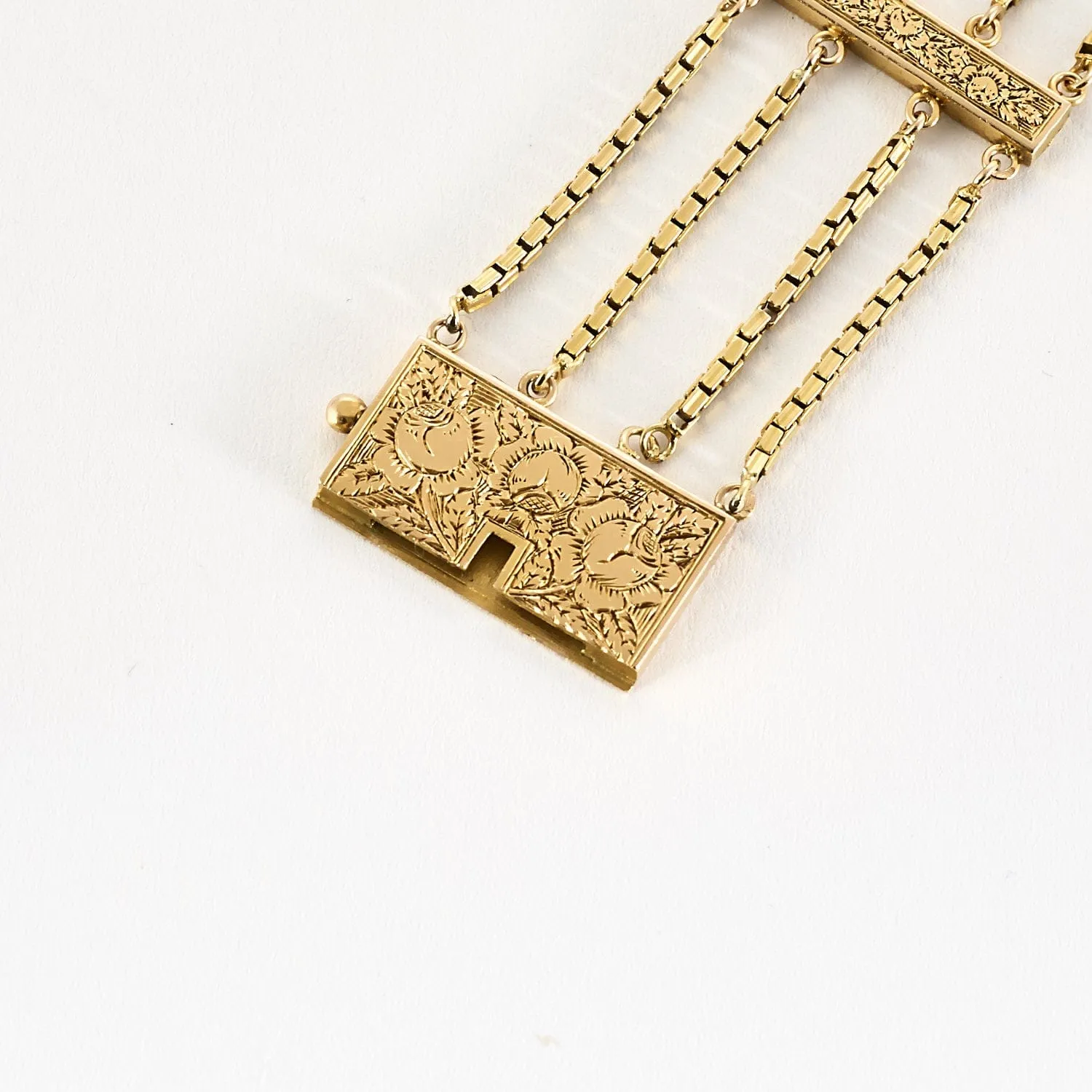 Bracelet néo classique en or jaune et émail de feu sold by 58 Facettes product image thumbnail 3