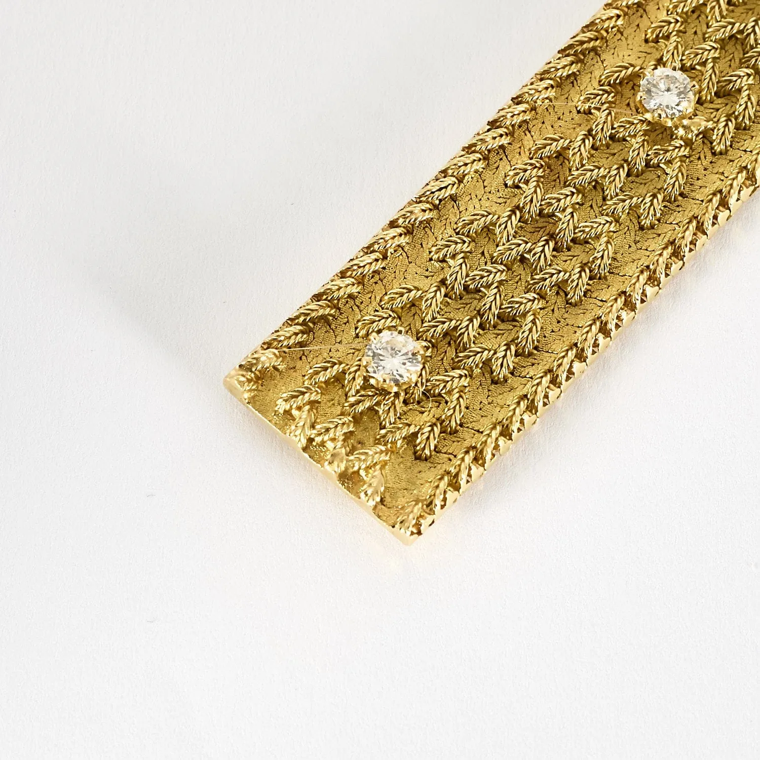 Bracelet ruban en or jaune et diamants sold by 58 Facettes product image thumbnail 4