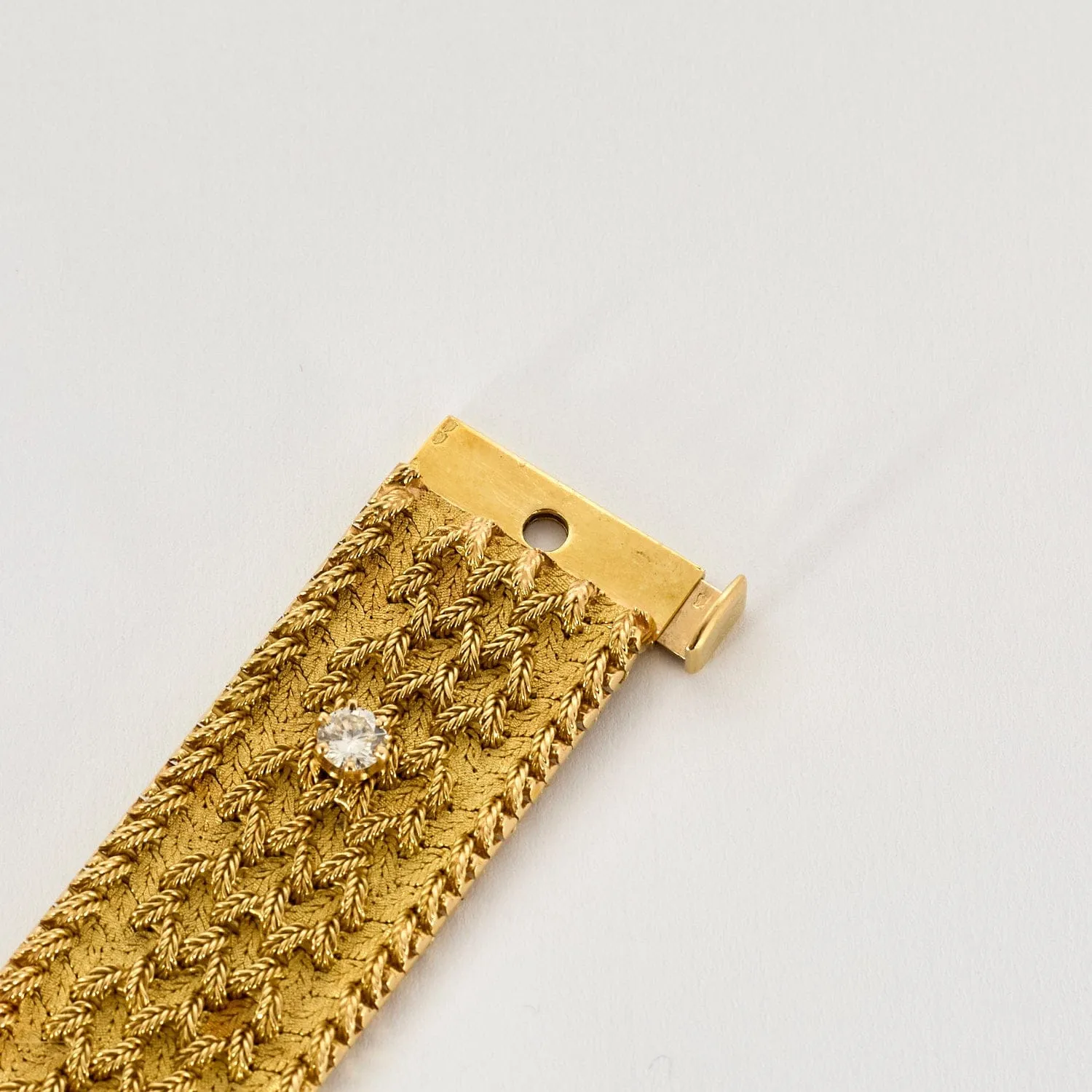 Bracelet ruban en or jaune et diamants sold by 58 Facettes product image thumbnail 5