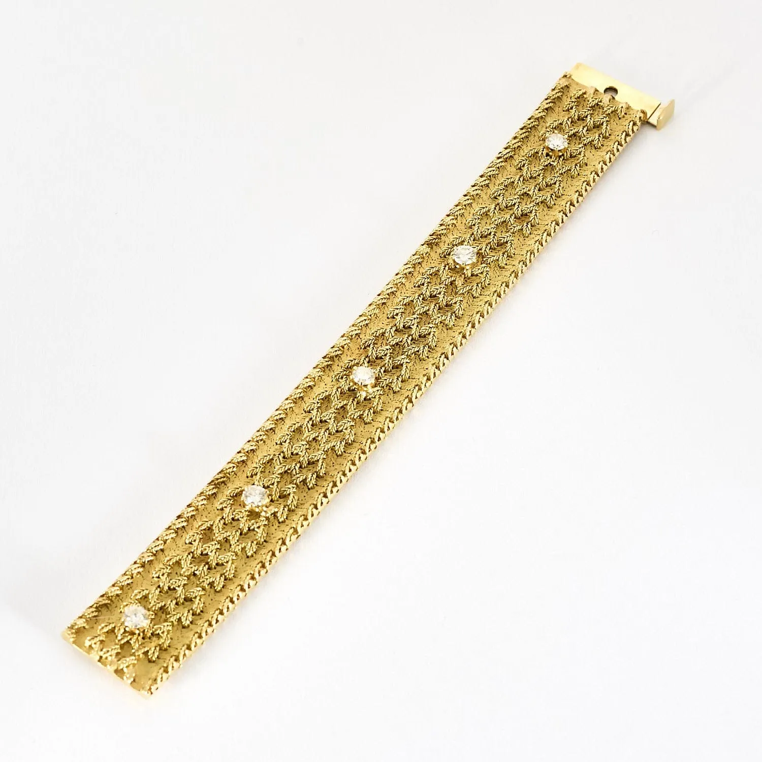 Bracelet ruban en or jaune et diamants sold by 58 Facettes product image thumbnail 3