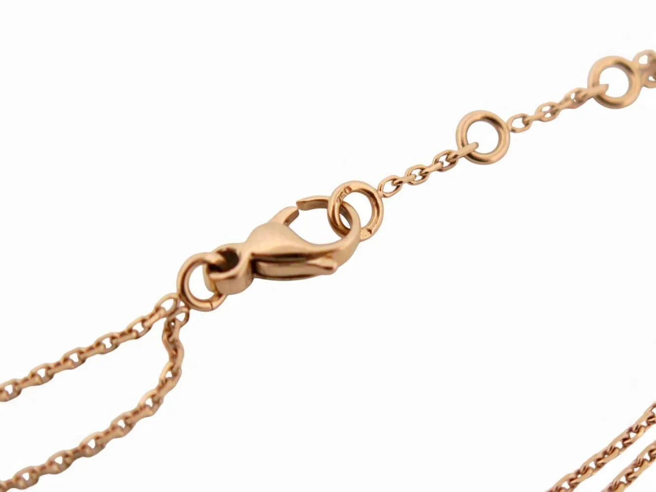 bracelet CHAUMET jeux de liens en or rose 18k 3gr 10 diamants 0.1ct boite sold by 58 Facettes product image thumbnail 5