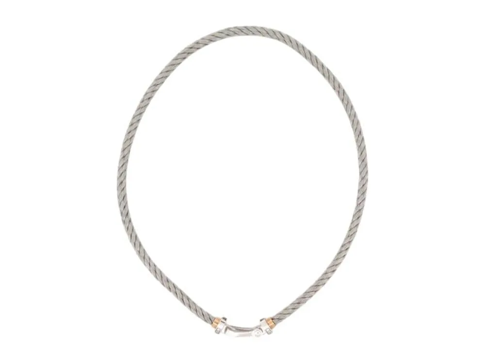 FRED Grand Force 10 - Bracelet double tour en or blanc 18K et diamants sold by 58 Facettes product image thumbnail 5
