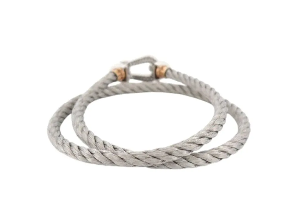 FRED Grand Force 10 - Bracelet double tour en or blanc 18K et diamants sold by 58 Facettes product image thumbnail 3