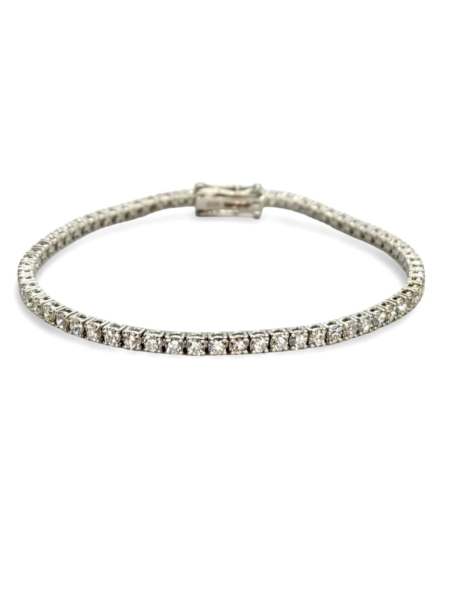 Bracelet rivière en or blanc 18K et diamants 2,90 ct sold by 58 Facettes