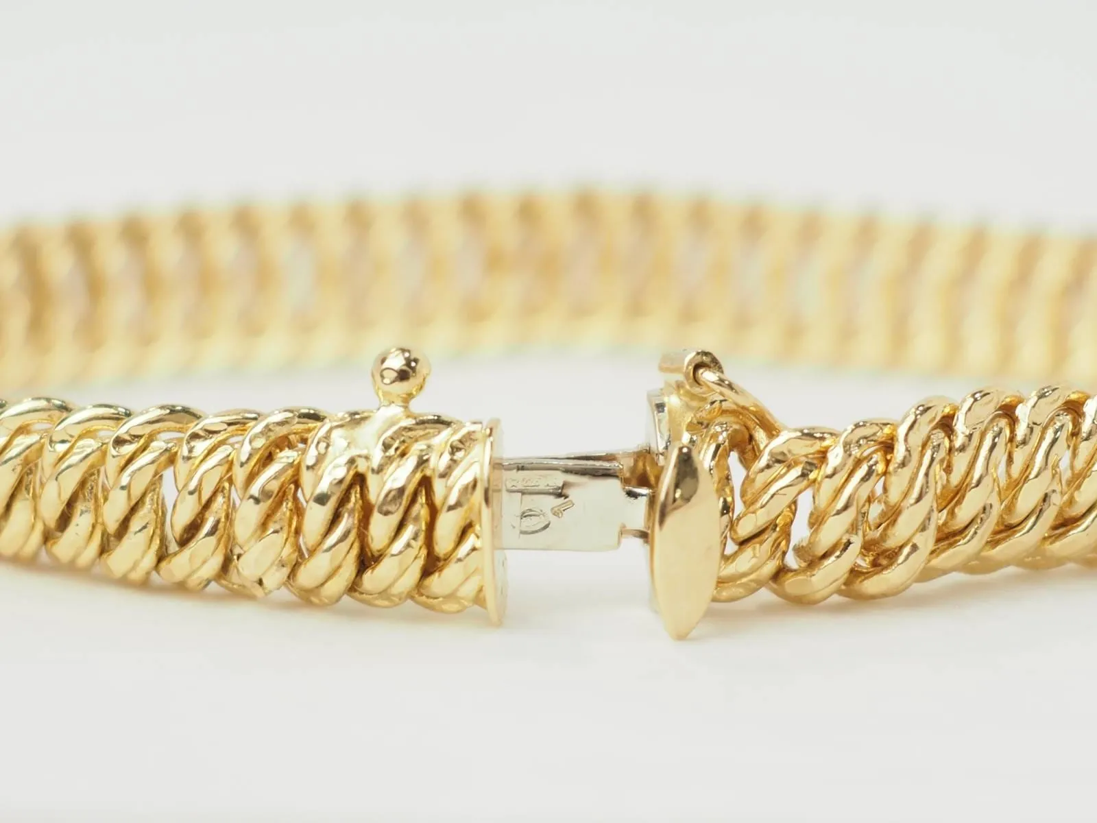 Bracelet maille américaine en or jaune sold by 58 Facettes product image thumbnail 5