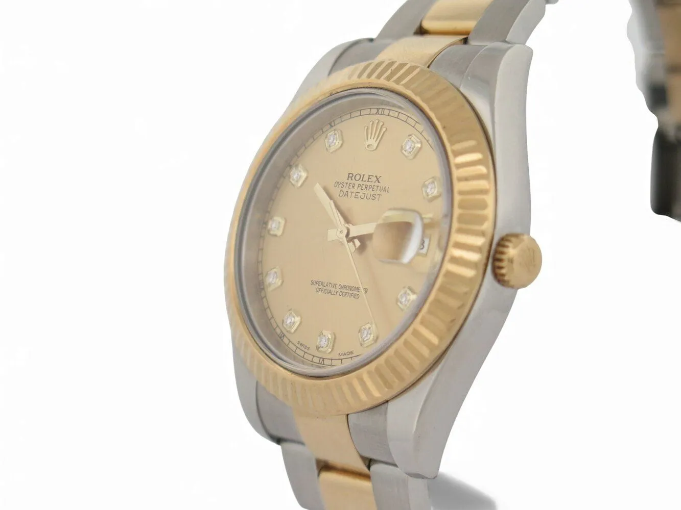 montre ROLEX 116333 datejust ii 41mm oyster or acier diamants automatique sold by 58 Facettes product image thumbnail 3
