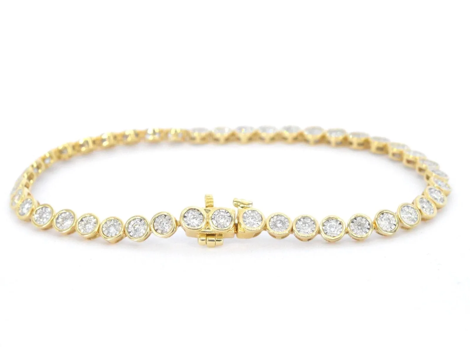 Bracelet en or jaune serti de diamants sold by 58 Facettes product image thumbnail 5