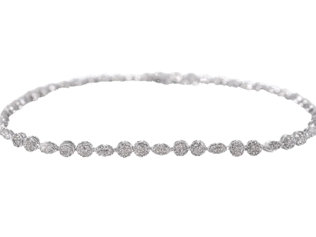Bracelet de tennis en or blanc serti de diamants de 1,10 carat sold by 58 Facettes