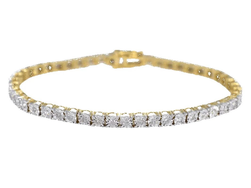 Bracelet de tennis en or serti de diamants de 1,20 carat sold by 58 Facettes