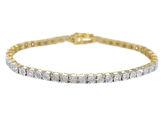 Bracelet de tennis en or serti de diamants de 1,20 carat sold by 58 Facettes
