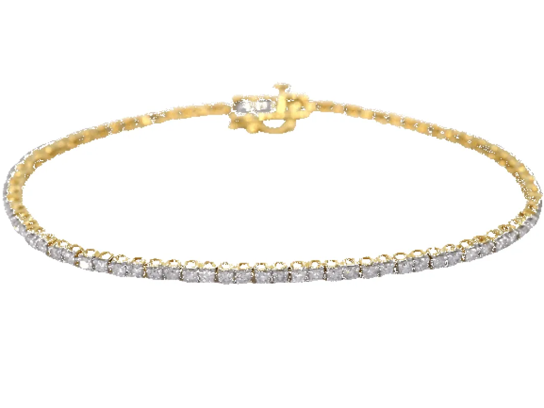 Bracelet de tennis en or serti de diamants de 2,50 carats sold by 58 Facettes