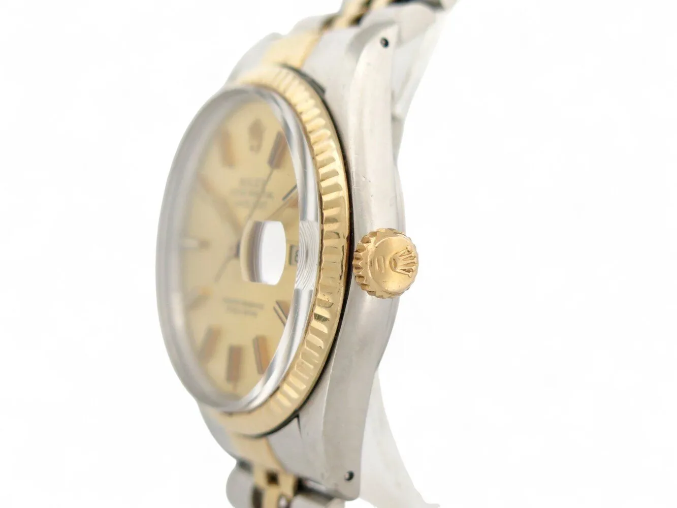 vintage montre ROLEX datejust 16013 36 mm or et acier jubile automatique sold by 58 Facettes product image thumbnail 3