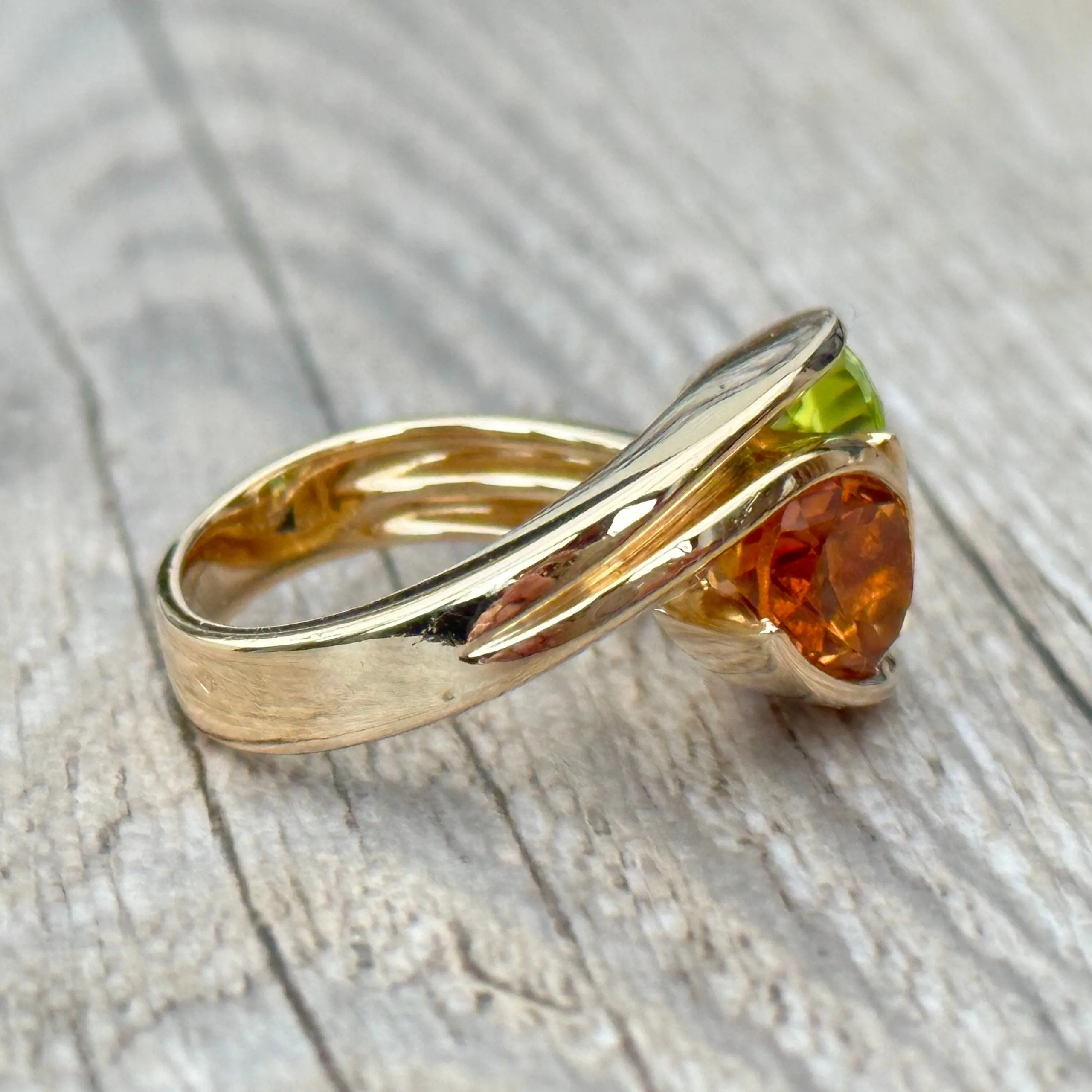 Bague Garel or jaune, péridot, citrine sold by 58 Facettes product image thumbnail 4