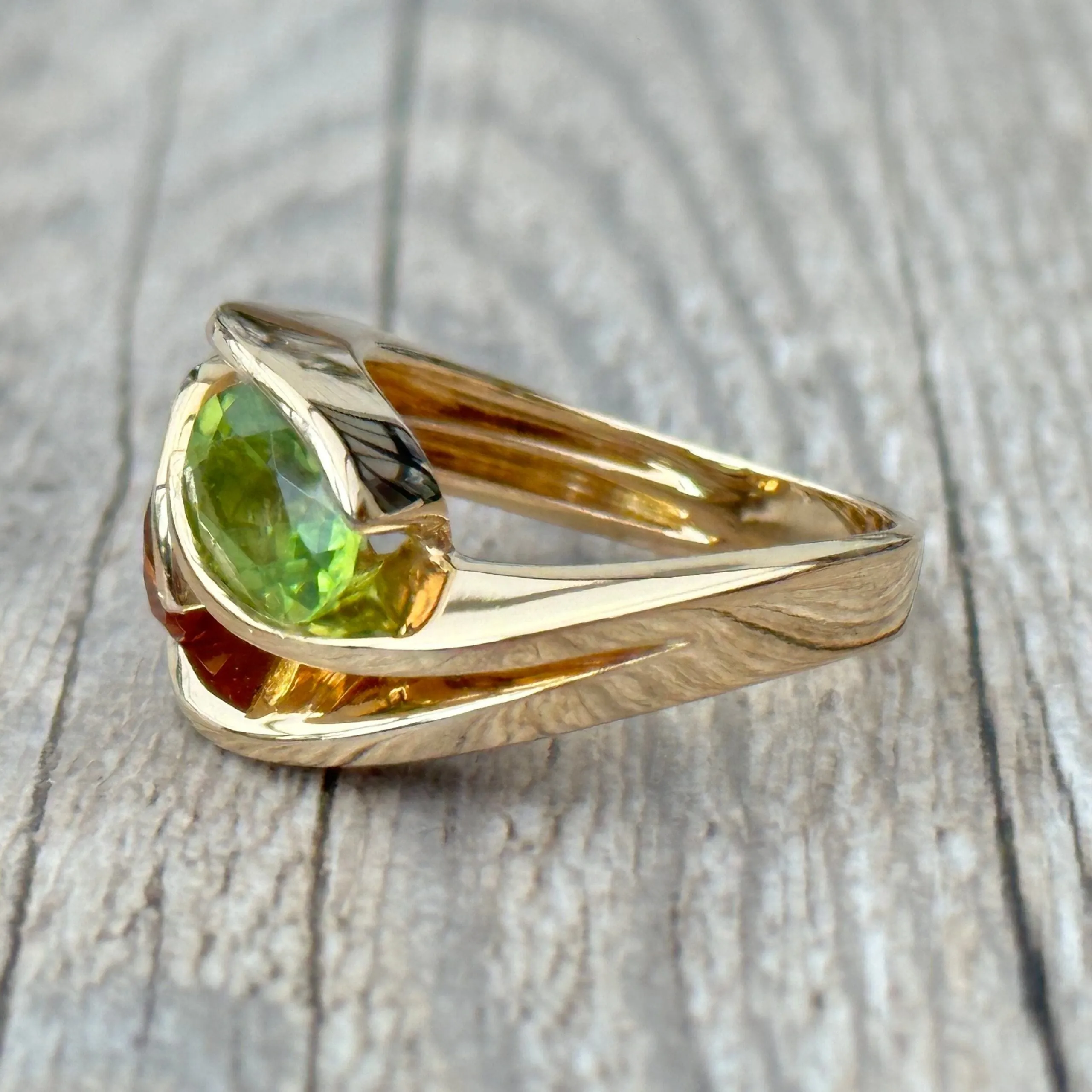 Bague Garel or jaune, péridot, citrine sold by 58 Facettes product image thumbnail 3