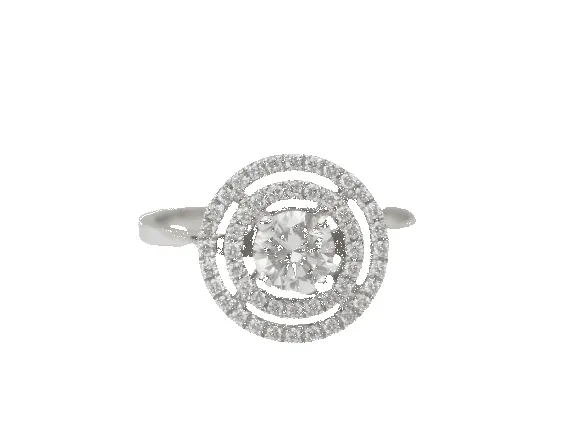 Bague solitaire en or blanc et diamant de 0,46 ct sold by 58 Facettes