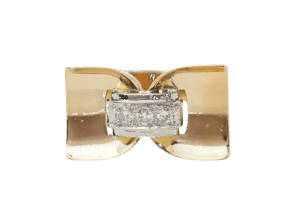 Bague Tank en or jaune et diamants sold by 58 Facettes