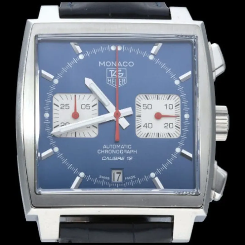 Tag Heuer Montre Monaco Chronograph Calibre 12 sold by 58 Facettes