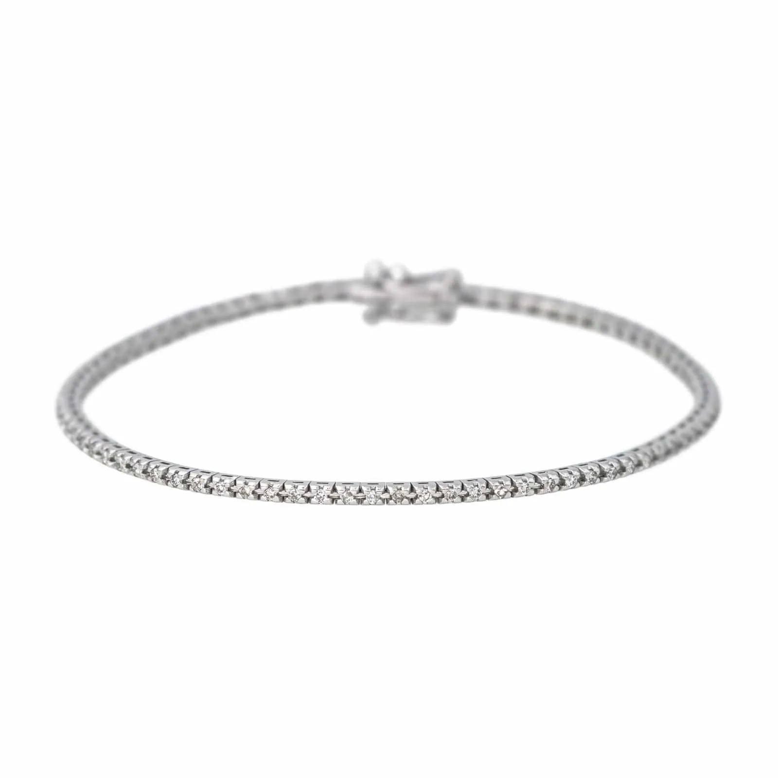 Bracelet Tennis Or blanc Diamant sold by 58 Facettes
