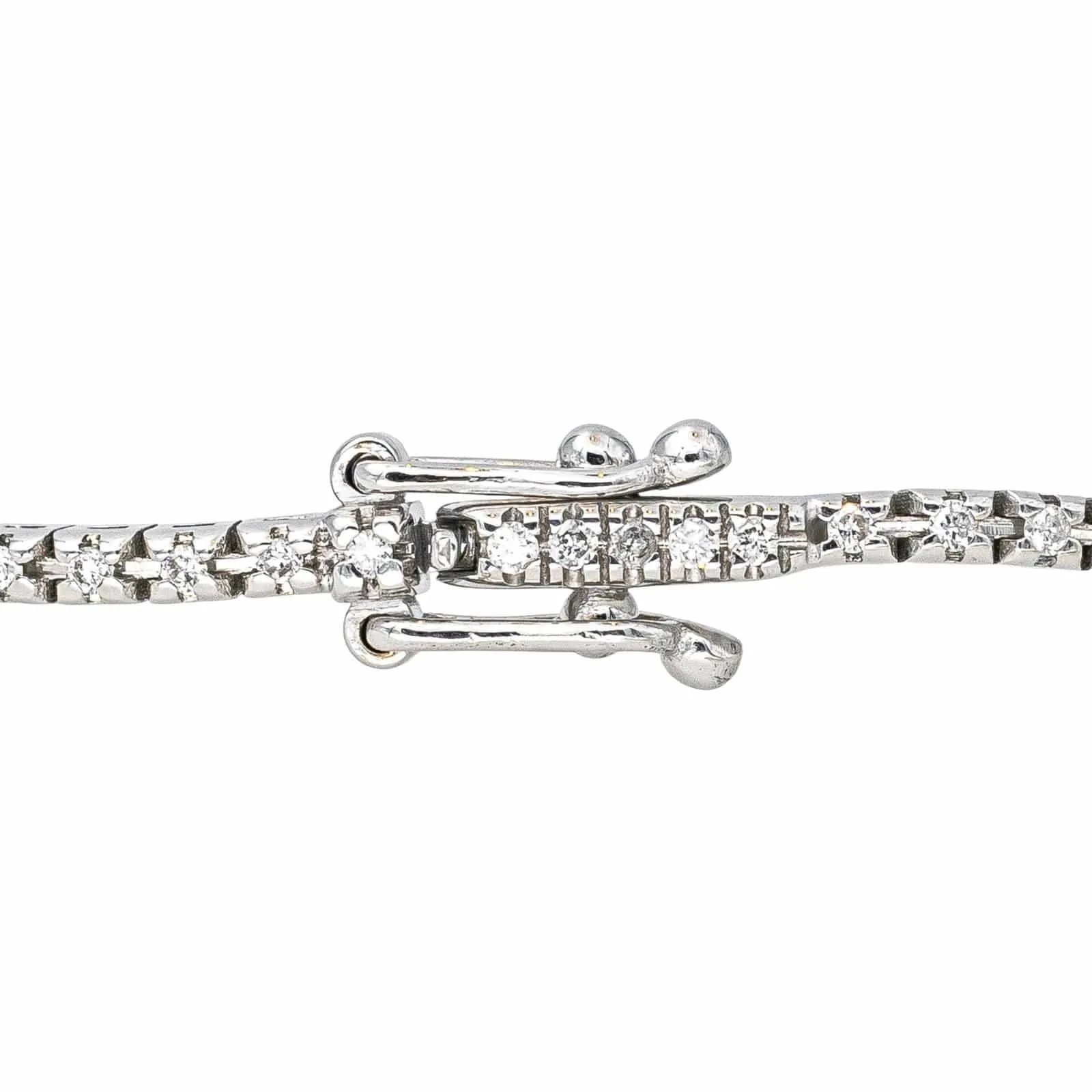 Bracelet Tennis Or blanc Diamant sold by 58 Facettes product image thumbnail 5