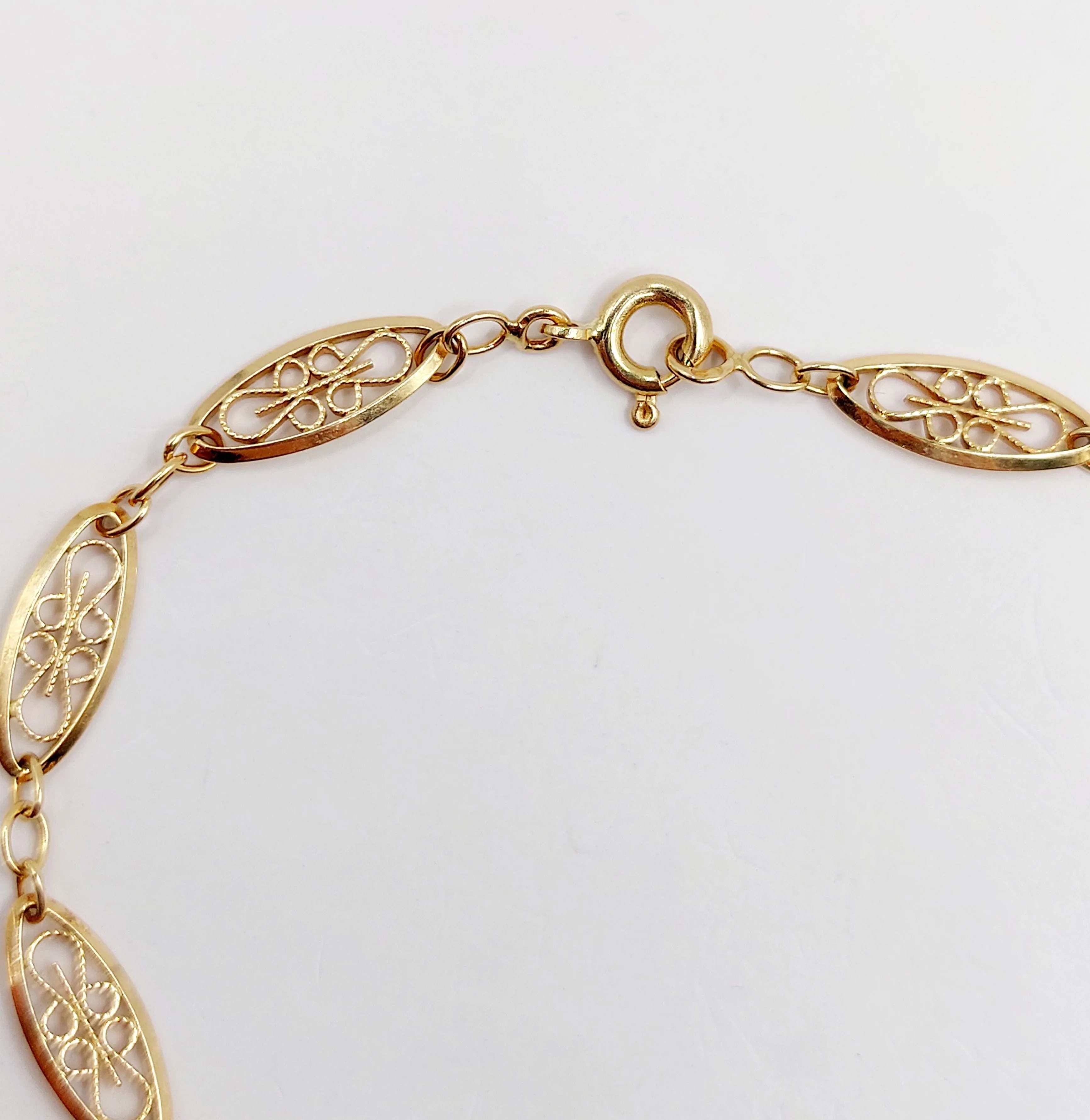 Bracelet vintage or 18k mailles filigranées sold by 58 Facettes product image thumbnail 5