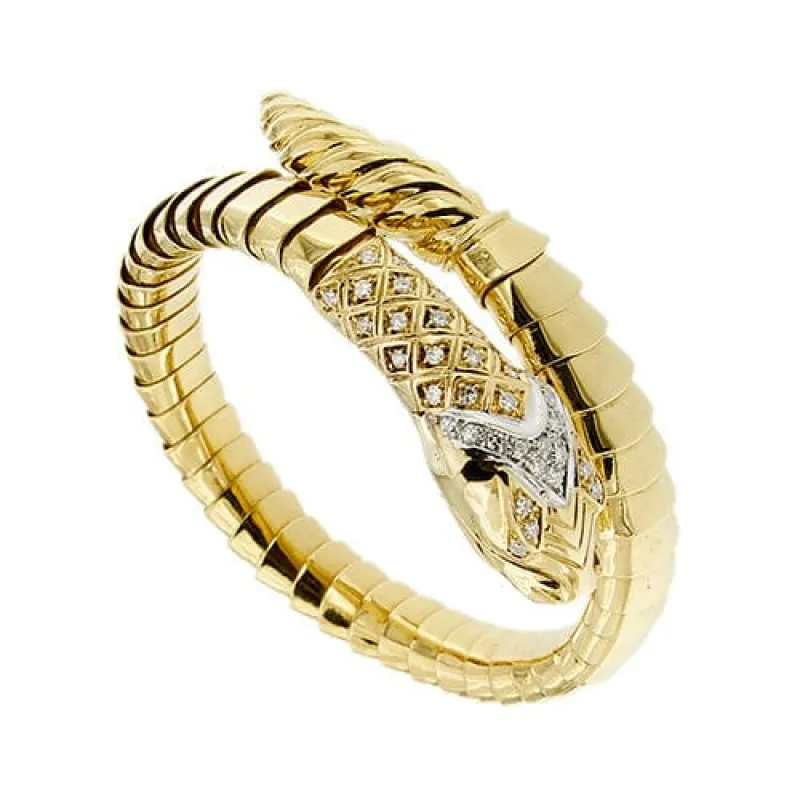 Bracelet serpent avec diamants sold by 58 Facettes