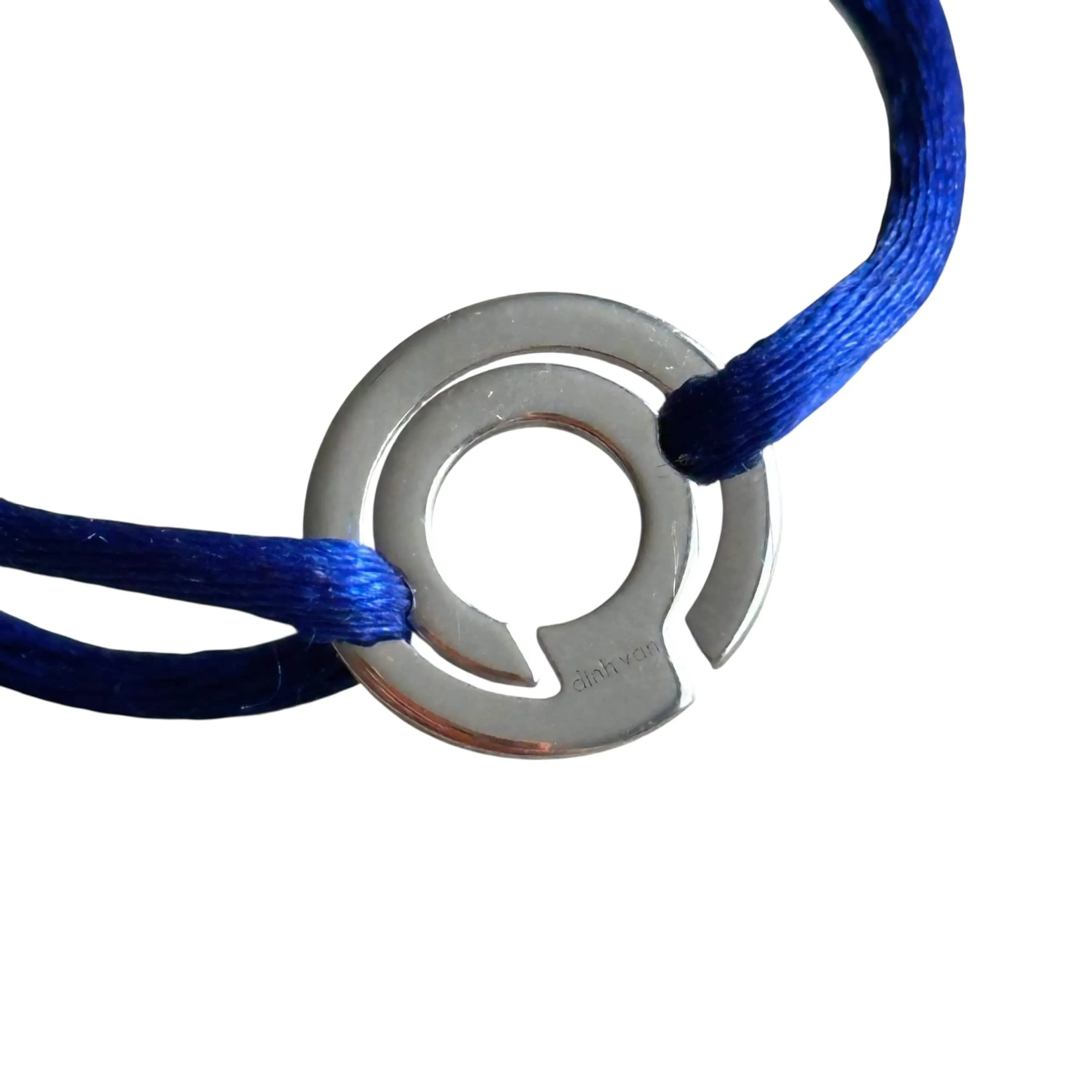 Bracelet Dinh Van Seventies or 18K & diamants sur cordon sold by 58 Facettes product image thumbnail 4