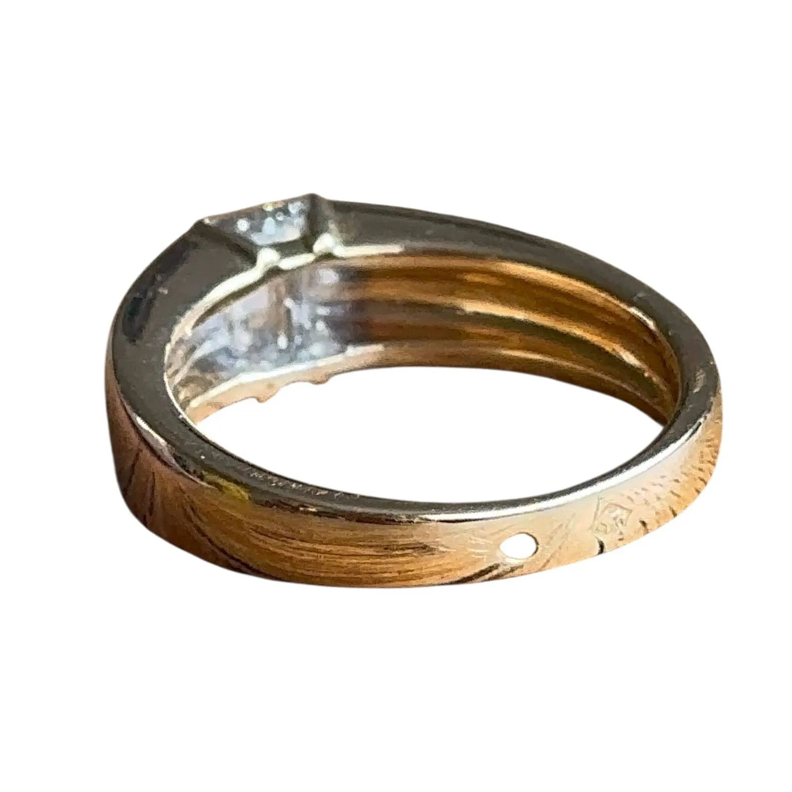 Bague Solitaire or diamant rectangle sold by 58 Facettes product image thumbnail 3