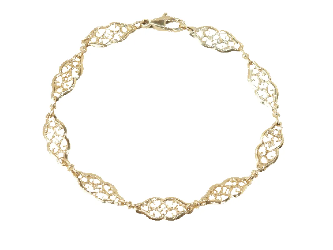 Bracelet ancien maille filigrane en or jaune sold by 58 Facettes