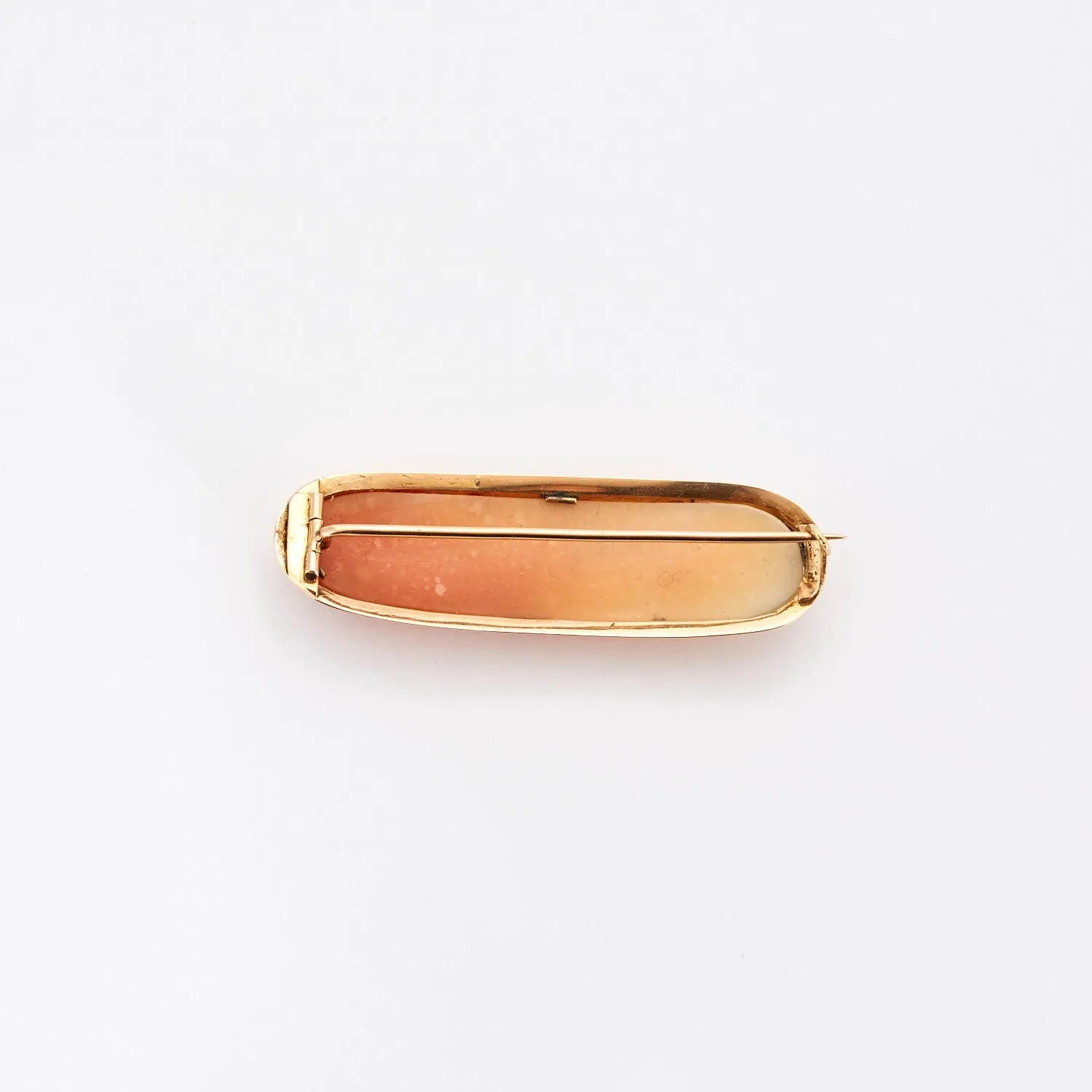 Broche or jaune camée coquillage sold by 58 Facettes product image thumbnail 3