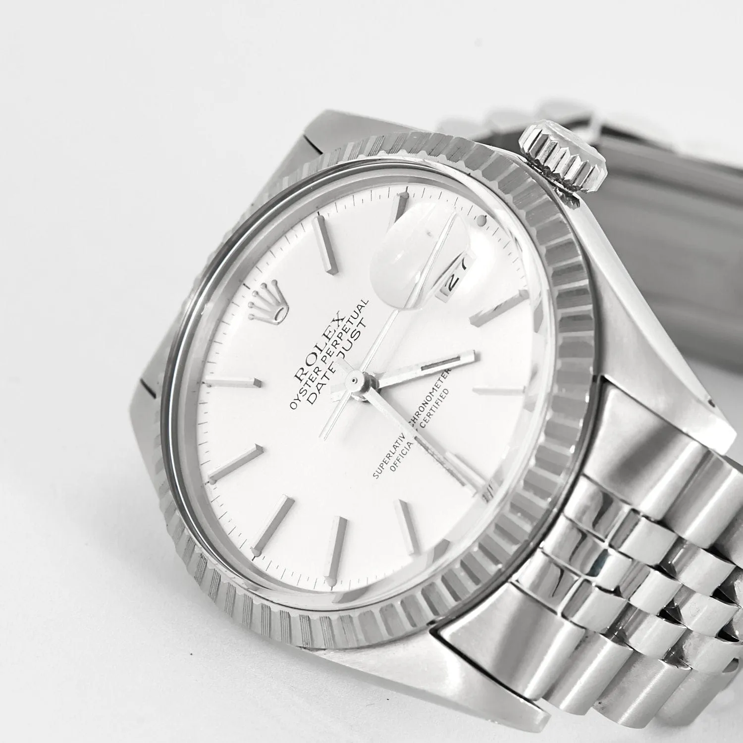 ROLEX - Montre Datejust en acier, bracelet jubilé sold by 58 Facettes product image thumbnail 4