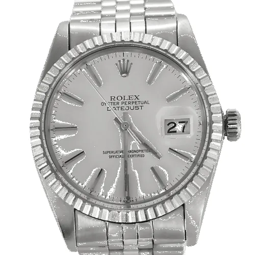 ROLEX - Montre Datejust en acier, bracelet jubilé sold by 58 Facettes